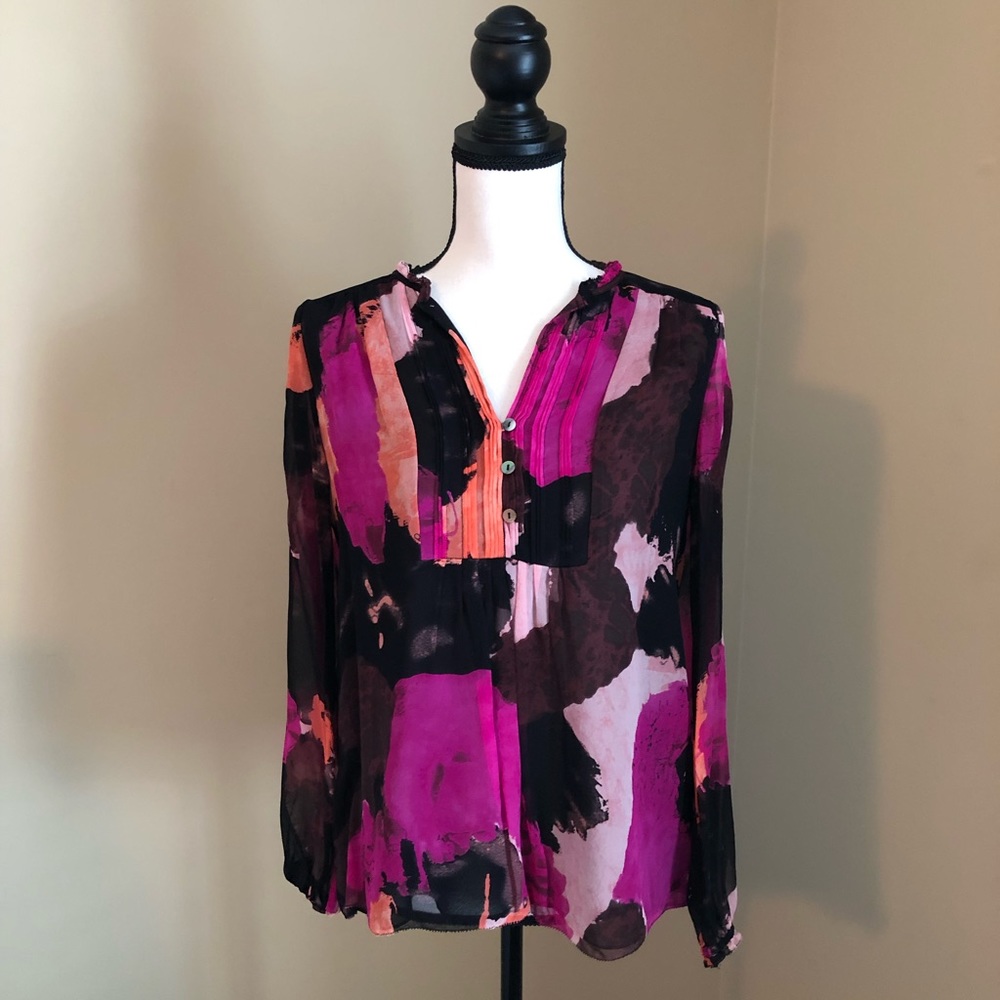Diane Von Furstenburg Silk Top - Size 4